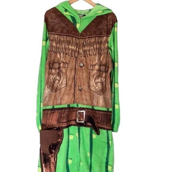 Briefly Stated Large Lookin Sharp Cowboy Union Suit Onsie Jumpsuit Halloween - Picture 2 of 7